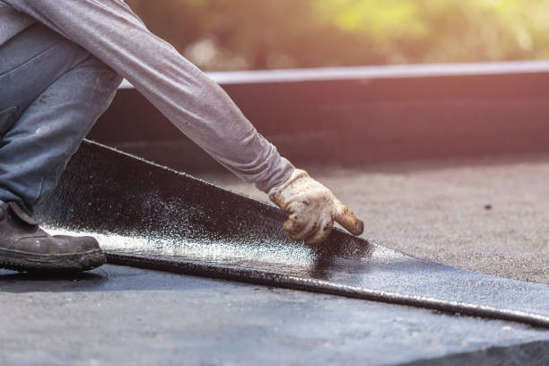Professional Exterior Waterproofing technician working in Woodburn, IN